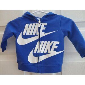 Nike Jacket Baby Boys Sz 3 Months Blue Hood